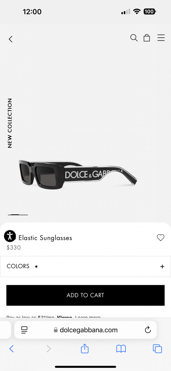 Dolce and Gabbana Sunglass